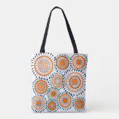 Tote Bag Fleurs orange (Dos)