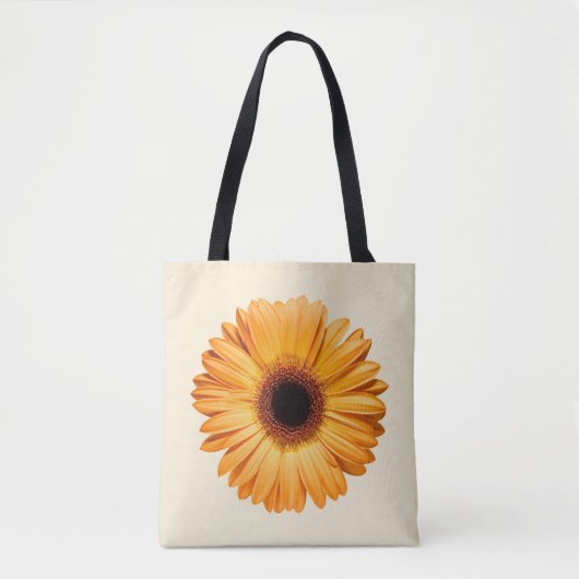 Tote Bag Fleurs | Orange Gerbera (Devant)