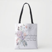 Tote Bag Fleurs pastel délicates (Devant)