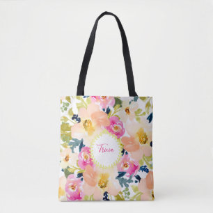 Tote Bag Fleurs Personnalisées de Style