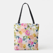 Tote Bag Fleurs Personnalisées de Style  (Dos)
