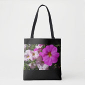 Tote Bag Fleurs Pétunia / Rose Clair Et Rose Pâle / (Devant)