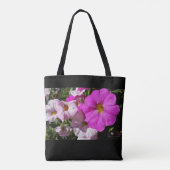 Tote Bag Fleurs Pétunia / Rose Clair Et Rose Pâle / (Dos)