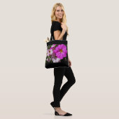 Tote Bag Fleurs Pétunia / Rose Clair Et Rose Pâle / (Sur le modèle)
