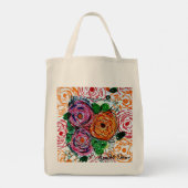 Tote Bag Fleurs polychromatiques (Dos)