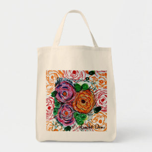Tote Bag Fleurs polychromatiques