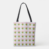 Tote Bag Fleurs Posées Rosy mignonnes Motif répétitif (Dos)