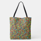Tote Bag Fleurs rétro (Dos)
