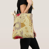 Tote Bag Fleurs rétro Abstraites (De près)