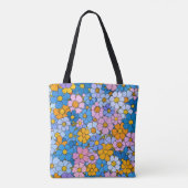 Tote Bag Fleurs rétro des années 1970 (Dos)