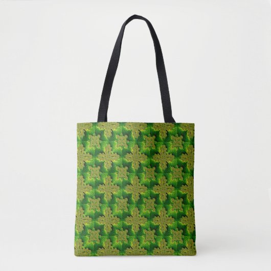Tote Bag Fleurs rétro en 3D, Artdeco (Devant)