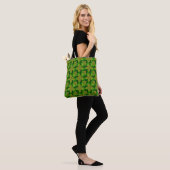 Tote Bag Fleurs rétro en 3D, Artdeco (Sur le modèle)