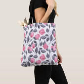 Tote Bag Fleurs romantiques 1 (De près)