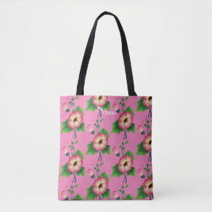 Tote Bag Fleurs rose pâle Thunder_Cove