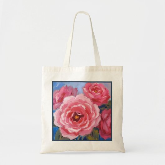 Tote Bag Fleurs roses (Devant)