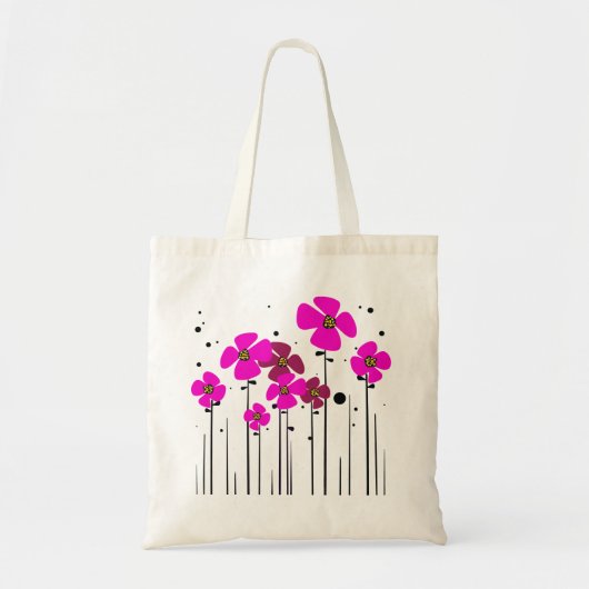 Tote Bag Fleurs roses (Devant)