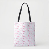 Tote Bag Fleurs roses Bubblegum, Petite impression Florale (Devant)