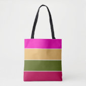 Tote Bag Fleurs roses chaudes (Devant)