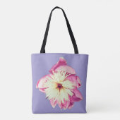 Tote Bag Fleurs roses et crème (Dos)