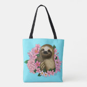 Tote Bag Fleurs roses parentes (Dos)
