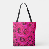 Tote Bag Fleurs roses rose arrière - plan (Dos)