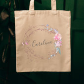 Tote Bag Fleurs Roses Vierges