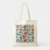 Tote Bag Fleurs rouges (Dos)