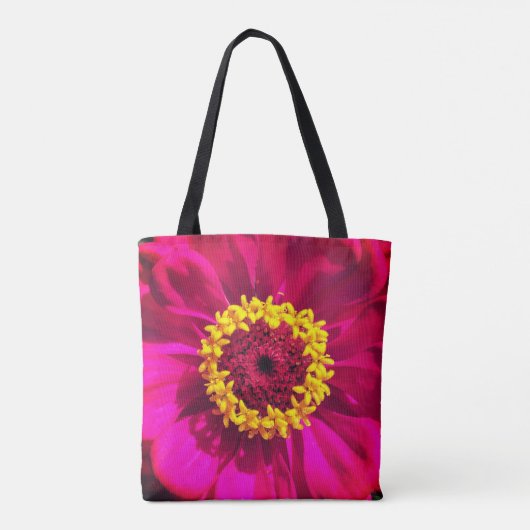 Tote Bag Fleurs rouges vives (Dos)