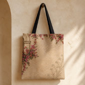 Tote Bag Fleurs rustiques vintage de l'architecture colonia
