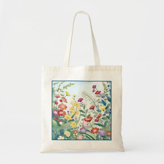 Tote Bag Fleurs sauvages (Devant)