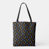 Tote Bag Fleurs sauvages aquarelle (Dos)