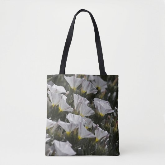 Tote Bag Fleurs sauvages blancs (Devant)