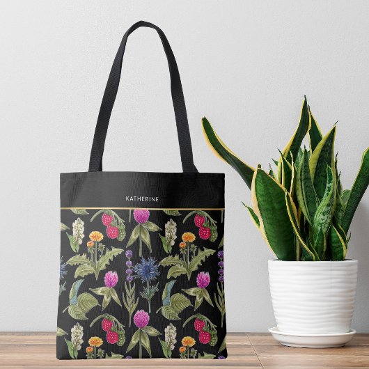 Tote Bag Fleurs sauvages boho mignonnes tendance élégantes