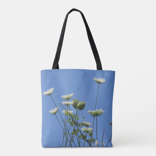 Tote Bag Fleurs sauvages de crème Corfou (Dos)