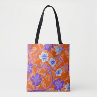 Tote Bag Fleurs sauvages décoratifs fleuris. Bac à fleurs d