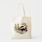 Tote Bag Fleurs sauvages du blaireau des bois Champignons V (Devant)