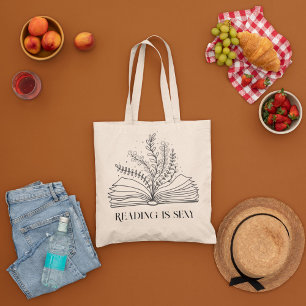 Tote Bag Fleurs sauvages minimales, esthétique boho minimal
