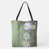 Tote Bag Fleurs sauvages verts (Dos)
