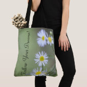 Tote Bag Fleurs sauvages verts (De près)