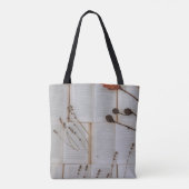 Tote Bag Fleurs séchées sur les livres (Dos)