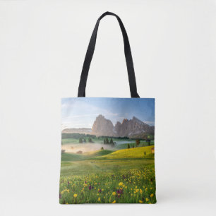 Tote Bag Fleurs Spring Alpe di Siusi Langkofel