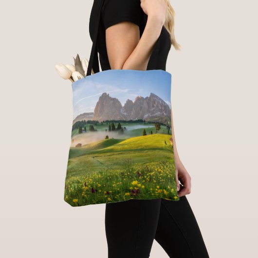 Tote Bag Fleurs | Spring Alpe di Siusi Langkofel (De près)