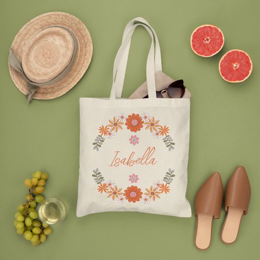 Tote Bag Fleurs Super de Bohemiam, Fleur Minimale Sauvage