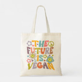 Tote Bag Fleurs tendance Retro Vegan (Dos)