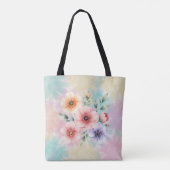 Tote Bag Fleurs Tie Dye Prêtes à Éclore (Dos)