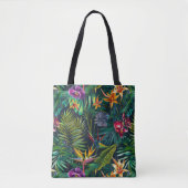 Tote Bag Fleurs tropicales (Devant)