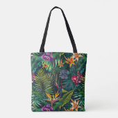 Tote Bag Fleurs tropicales (Dos)