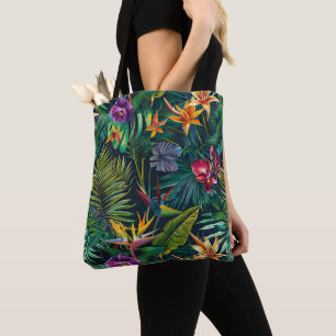Tote Bag Fleurs tropicales