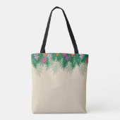 Tote Bag Fleurs tropicales et branches de palmiers Maid of (Dos)