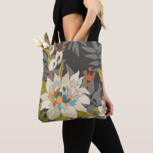 Tote Bag Fleurs Tropiques Twilight
